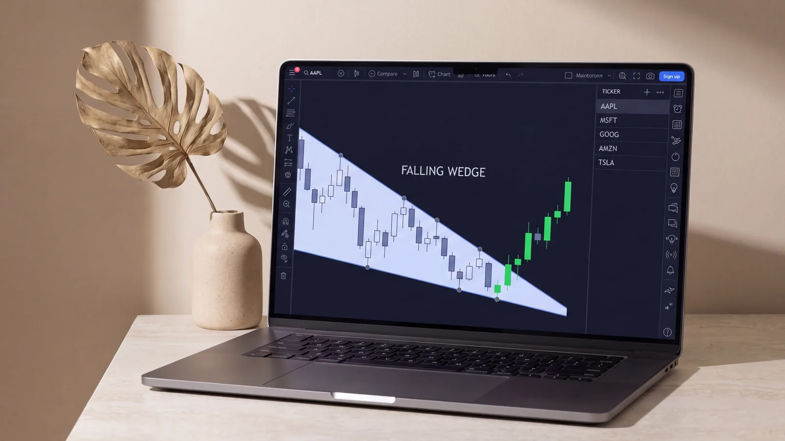 Falling-Wedge Breakout Screener